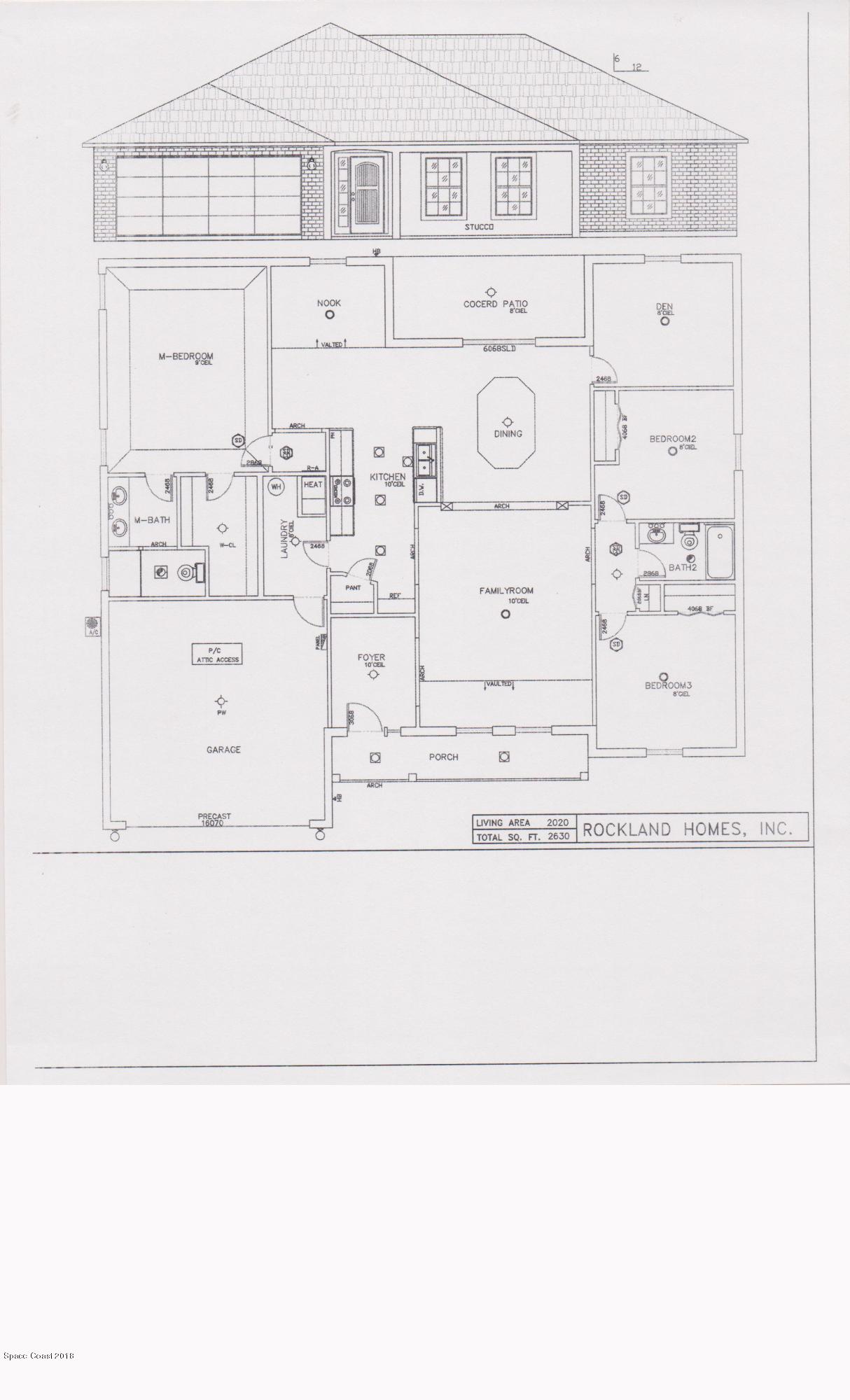671 Airoso Road Southeast Palm Bay, FL 32909 - Photo 43 of 43 2020 Floor plan 001