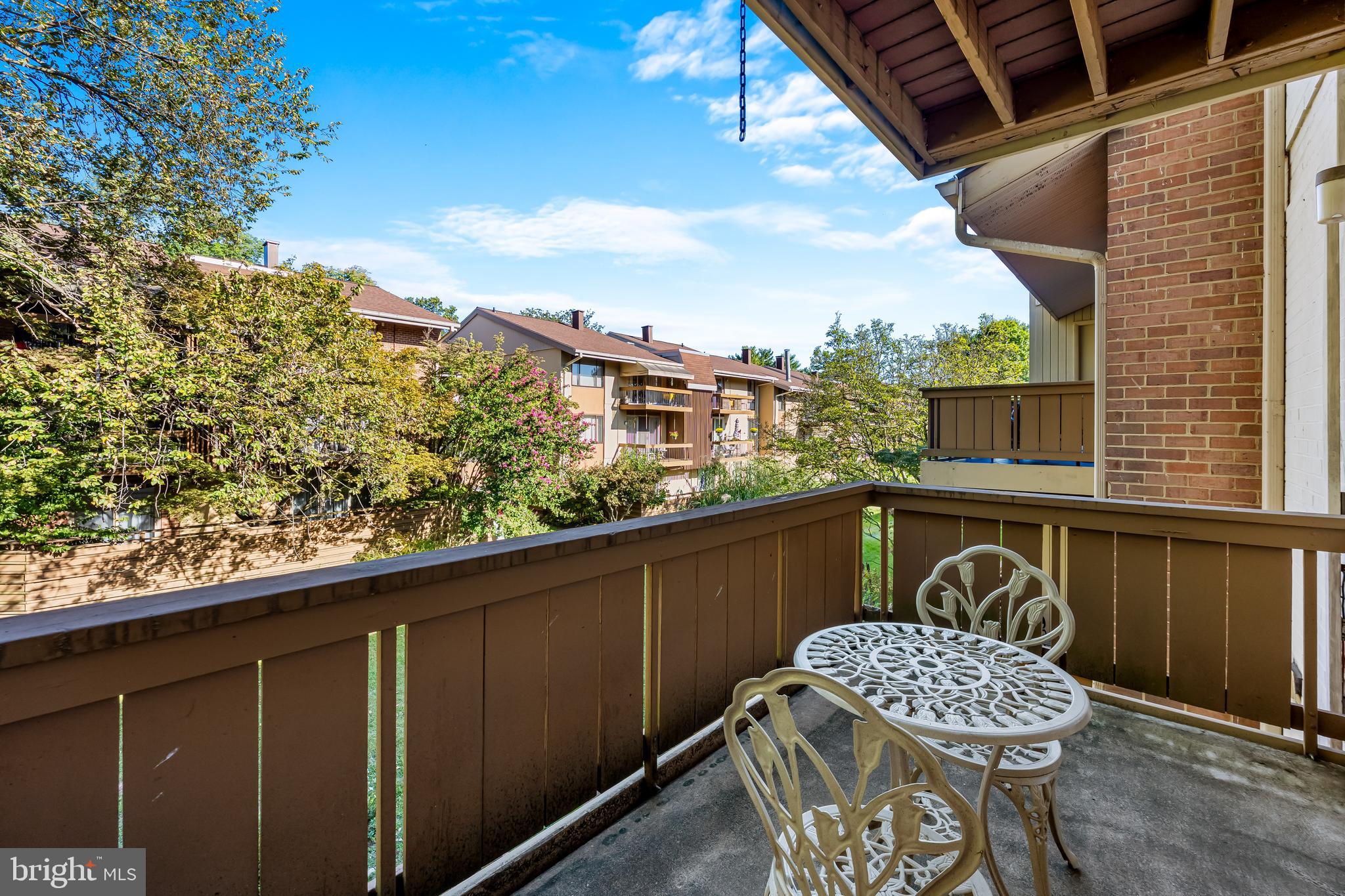 17 Hamill Road, Unit F Baltimore, MD 21210 - Photo 29 of 47 a view of a balcony dining table and chairs