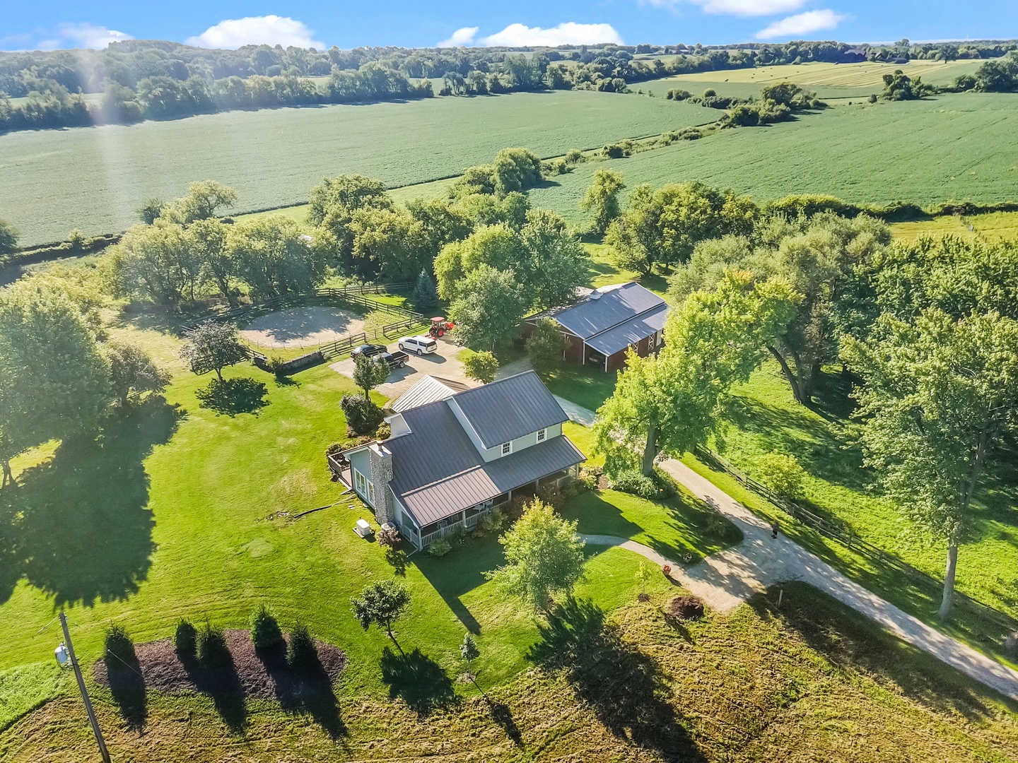 19303 McGuire Road Harvard, IL 60033 - Photo 1 of 36 a view of a lake with a mountain