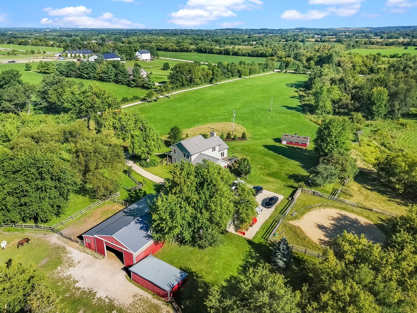 19303 McGuire Road Harvard, IL 60033 - Photo 33 of 36 an aerial view of a house with a yard
