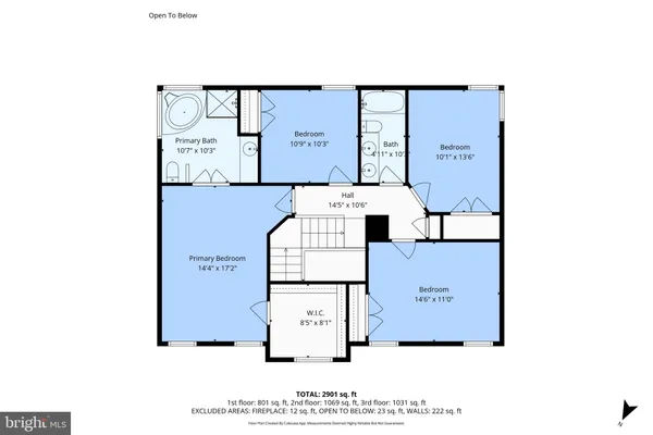 a picture of a kitchen with a refrigerator and cabinets
