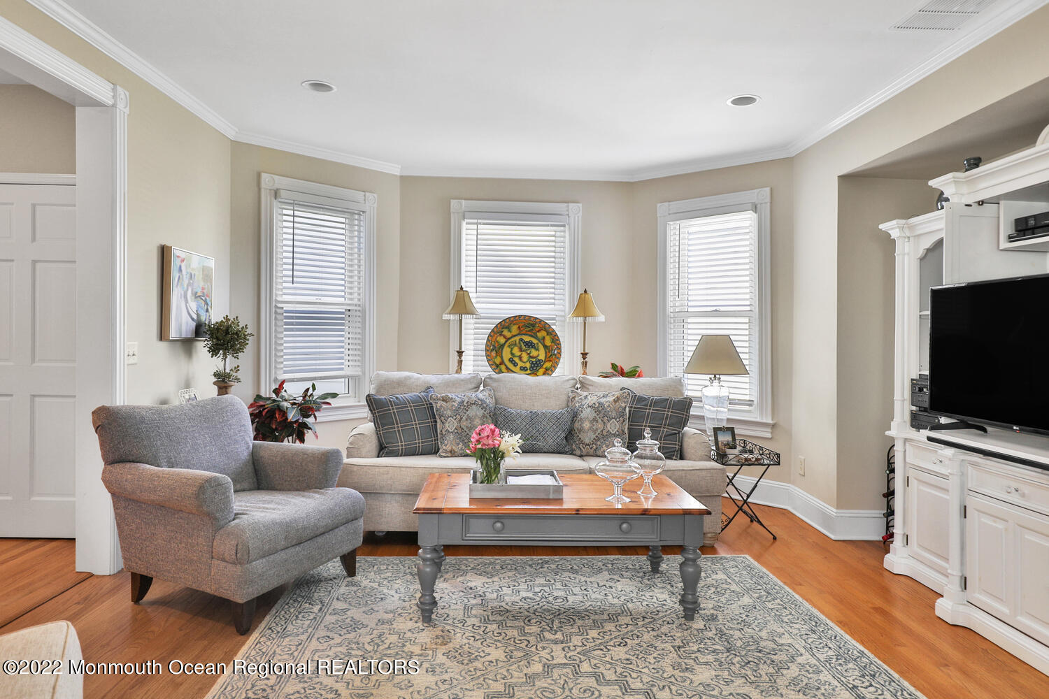 502 Tuttle Avenue Spring Lake, NJ 07762 - Photo 14 of 36 a living room with furniture and a flat screen tv