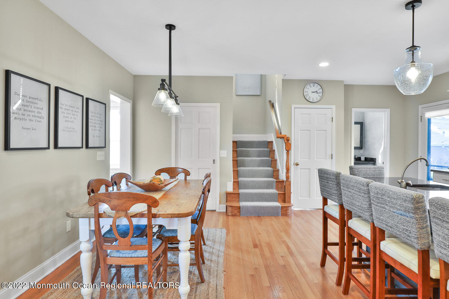502 Tuttle Avenue Spring Lake, NJ 07762 - Photo 19 of 36 a view of a dining room with furniture and wooden floor