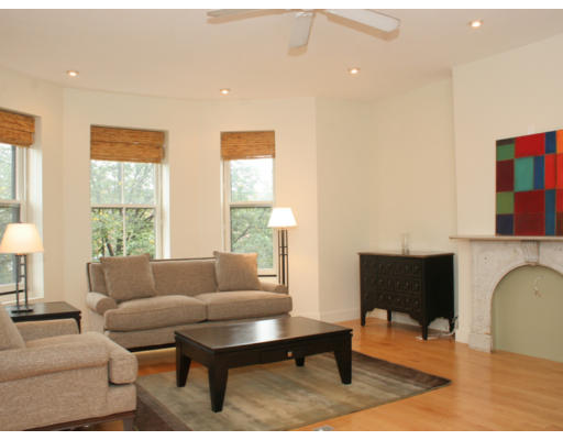114 West Concord Street, Unit 2 Boston, MA 02118 - Photo 3 of 9 a living room with furniture and a fireplace
