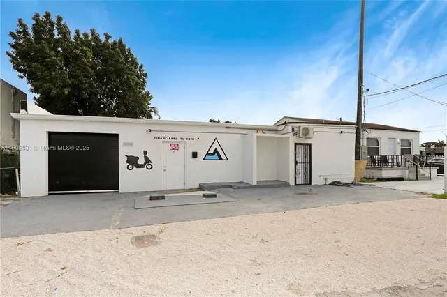 a view of a white house