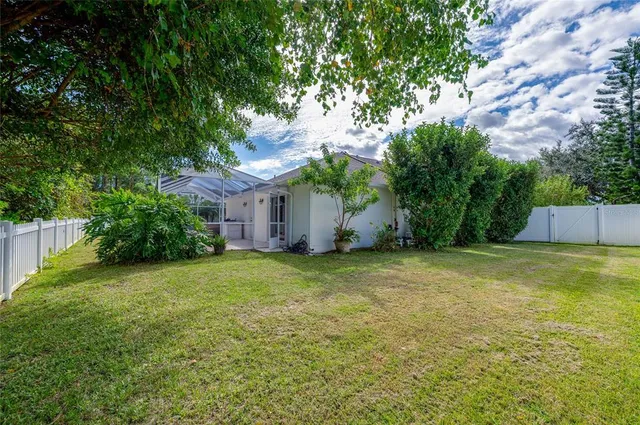 a backyard of a house