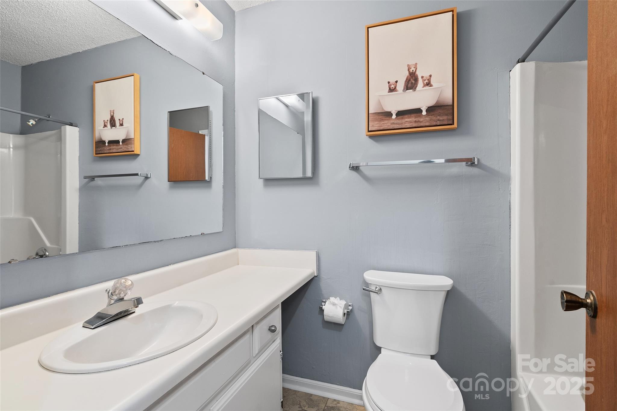 67 Overlook Road Asheville, NC 28803 - Photo 17 of 25 a bathroom with a toilet a sink and mirror