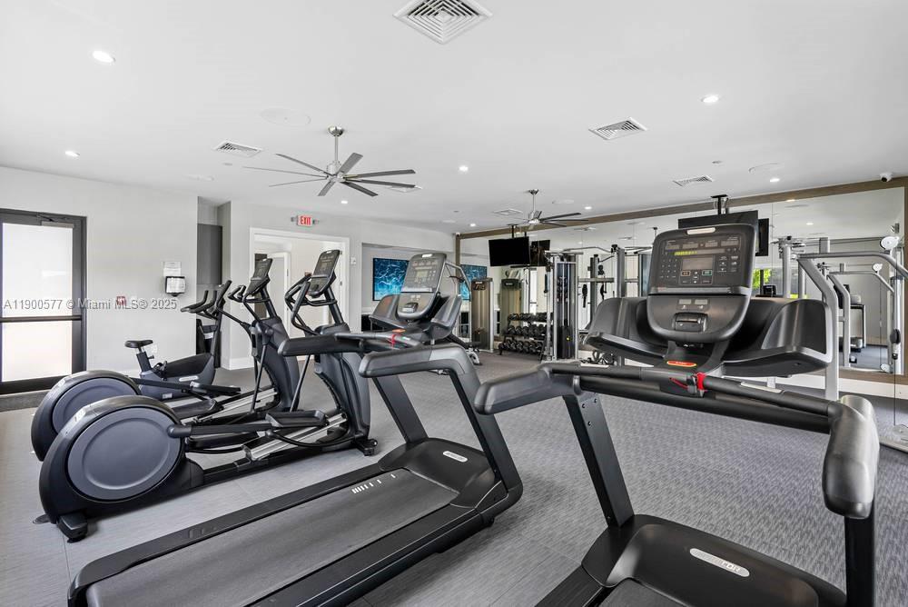 14502 Sloan Rdg Drive, Unit LUMINOSA Delray Beach, FL 33446 - Photo 39 of 49 a view of a room with gym equipment