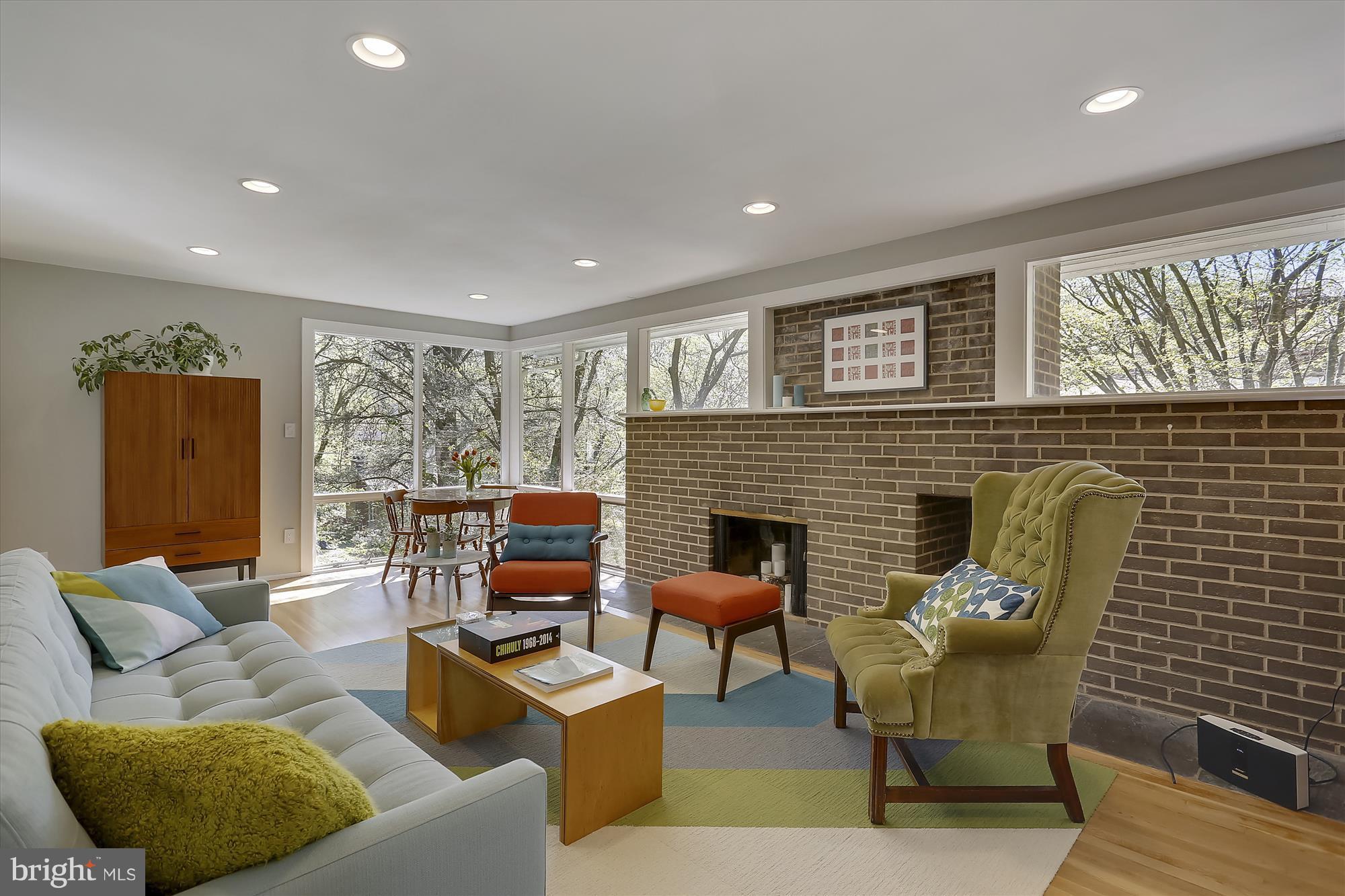 3909 Rickover Road Silver Spring, MD 20902 - Photo 15 of 30 Living Room with Wood burning fireplace