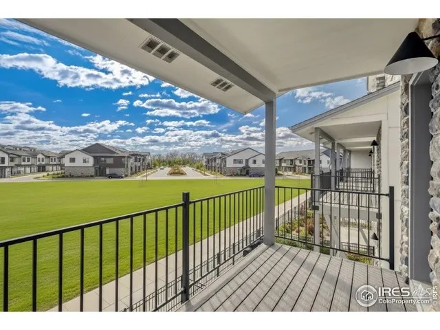 a view of city from a balcony