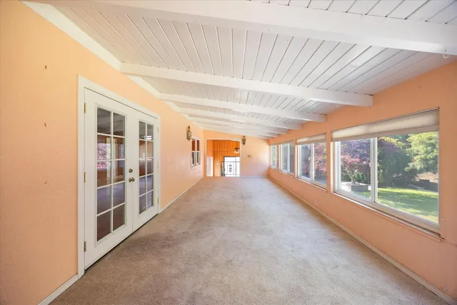 front view of a house with a street