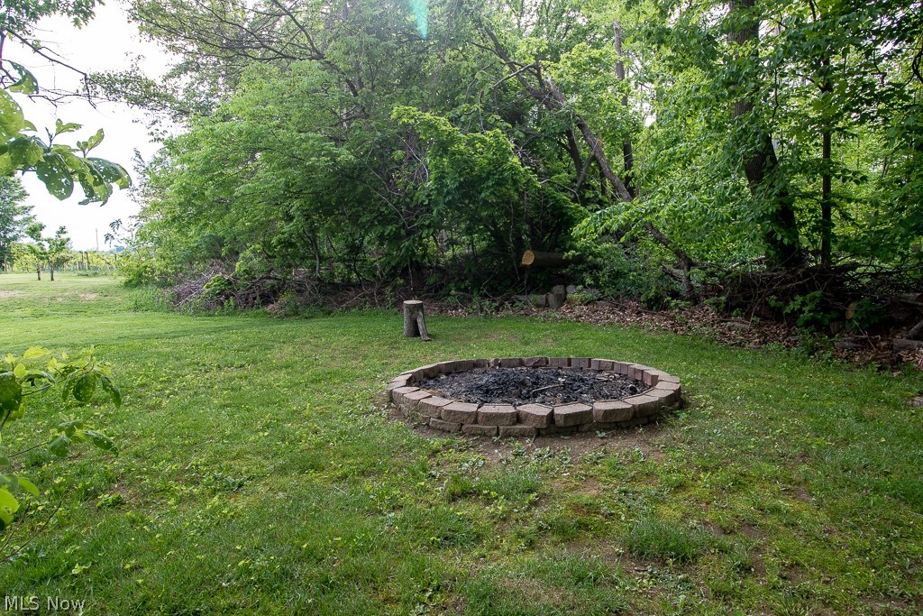2982 Arcola Road Madison, OH 44057 - Photo 35 of 38 Firepit just before wooded / treed area of 1.33 acre property