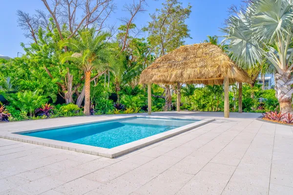 a view of outdoor space pool and lake view