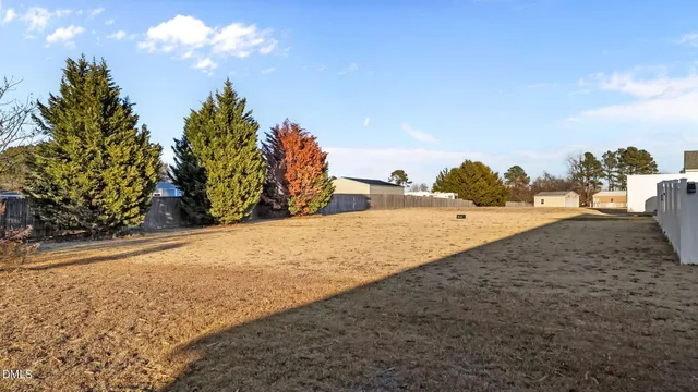 front view of a house with a patio