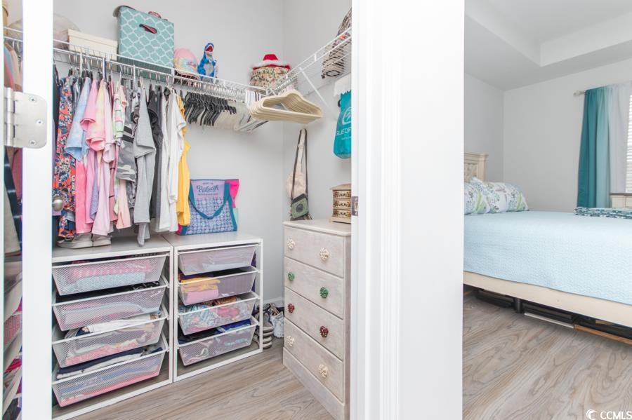 131 Machrie Loop, Unit A Myrtle Beach, SC 29588 - Photo 17 of 40 Spacious closet featuring light hardwood / wood-st