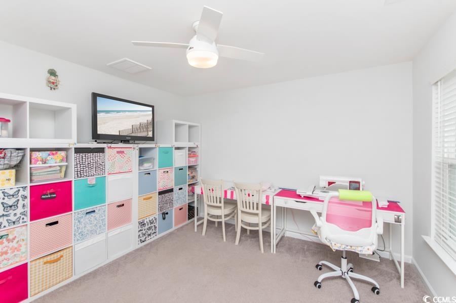 131 Machrie Loop, Unit A Myrtle Beach, SC 29588 - Photo 26 of 40 Rec room featuring ceiling fan and light colored c