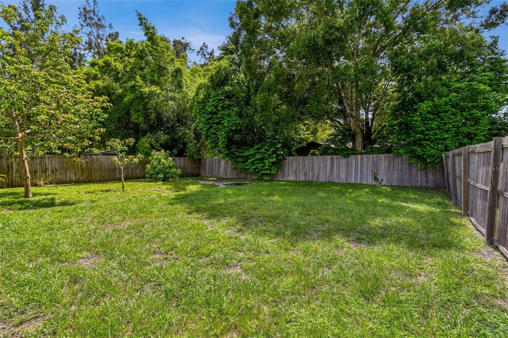 1722 Albemarle Road Clearwater, FL 33764 - Photo 43 of 50 a view of a backyard with a garden