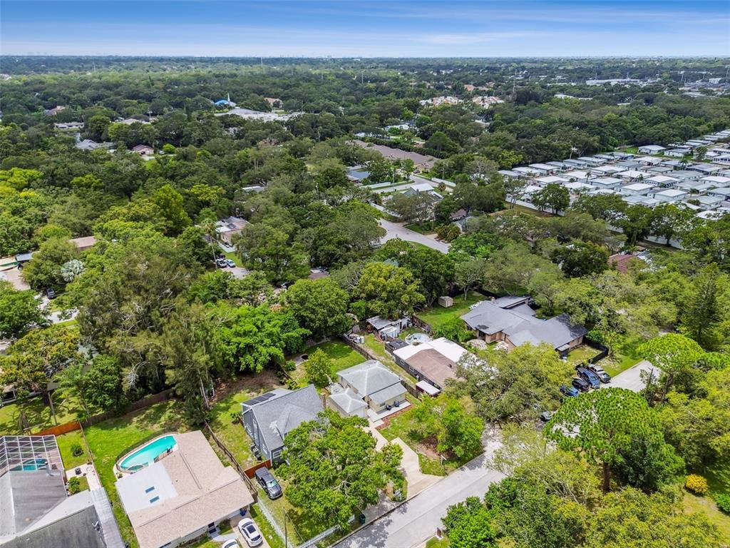 1722 Albemarle Road Clearwater, FL 33764 - Photo 48 of 50 an aerial view of a city with lots of residential buildings