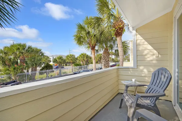 a view of an ocean from a balcony