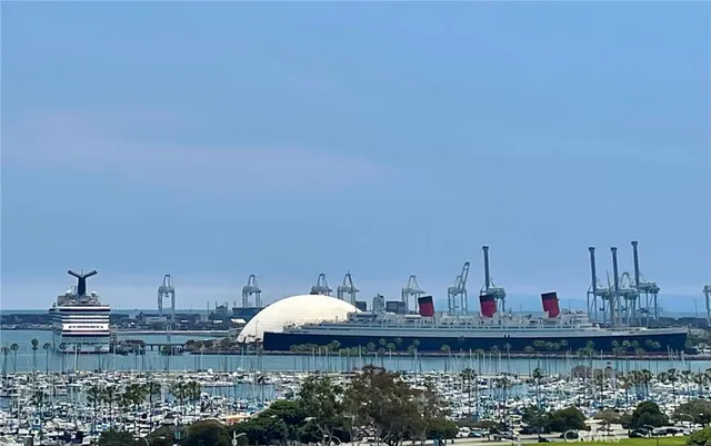 a view of city and ocean