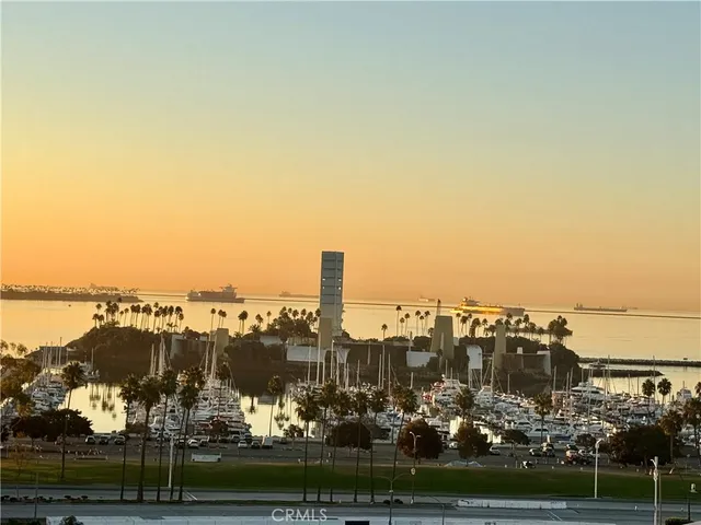 a view of swimming pool from a balcony