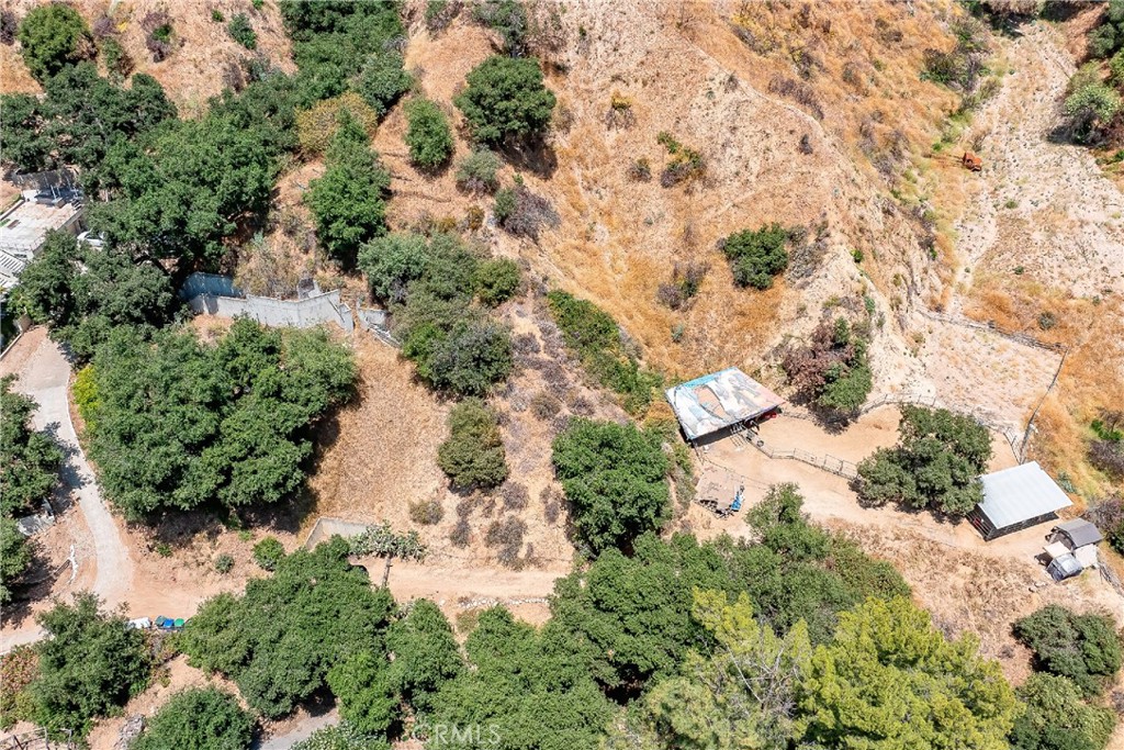 3597 Shaw Ranch Road Pasadena, CA 91107 - Photo 11 of 30 an aerial view of house with yard and outdoor seating