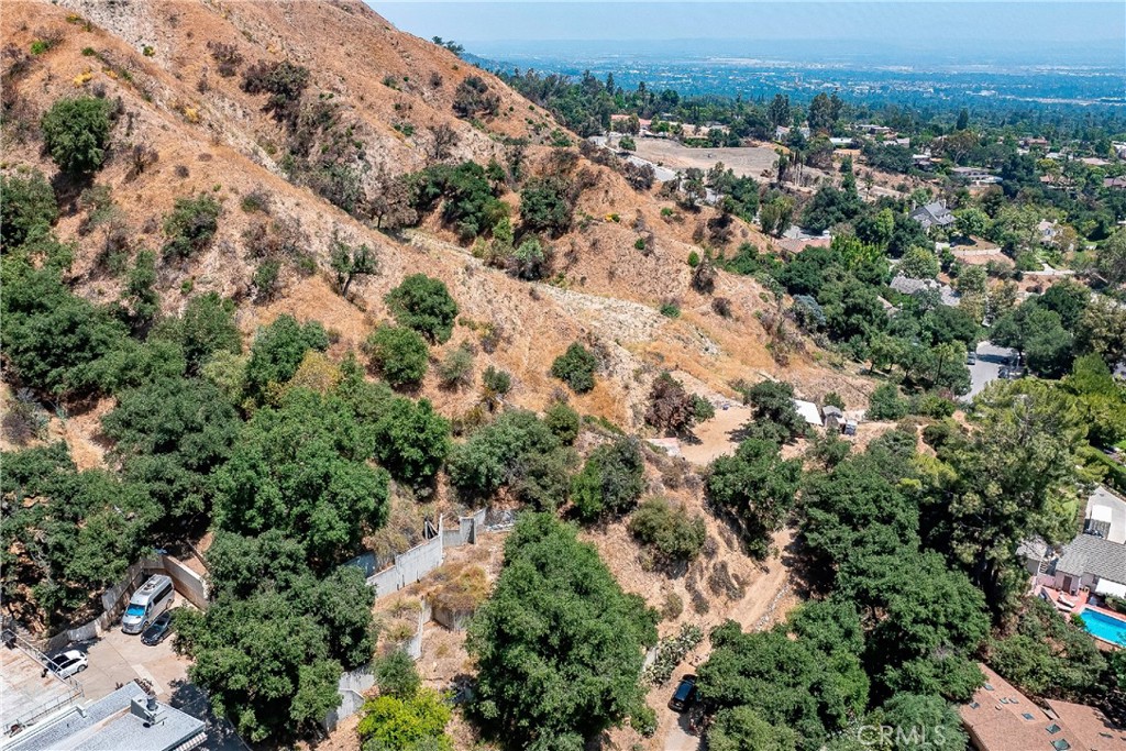 3597 Shaw Ranch Road Pasadena, CA 91107 - Photo 13 of 30 an aerial view of house with yard and mountain view in back