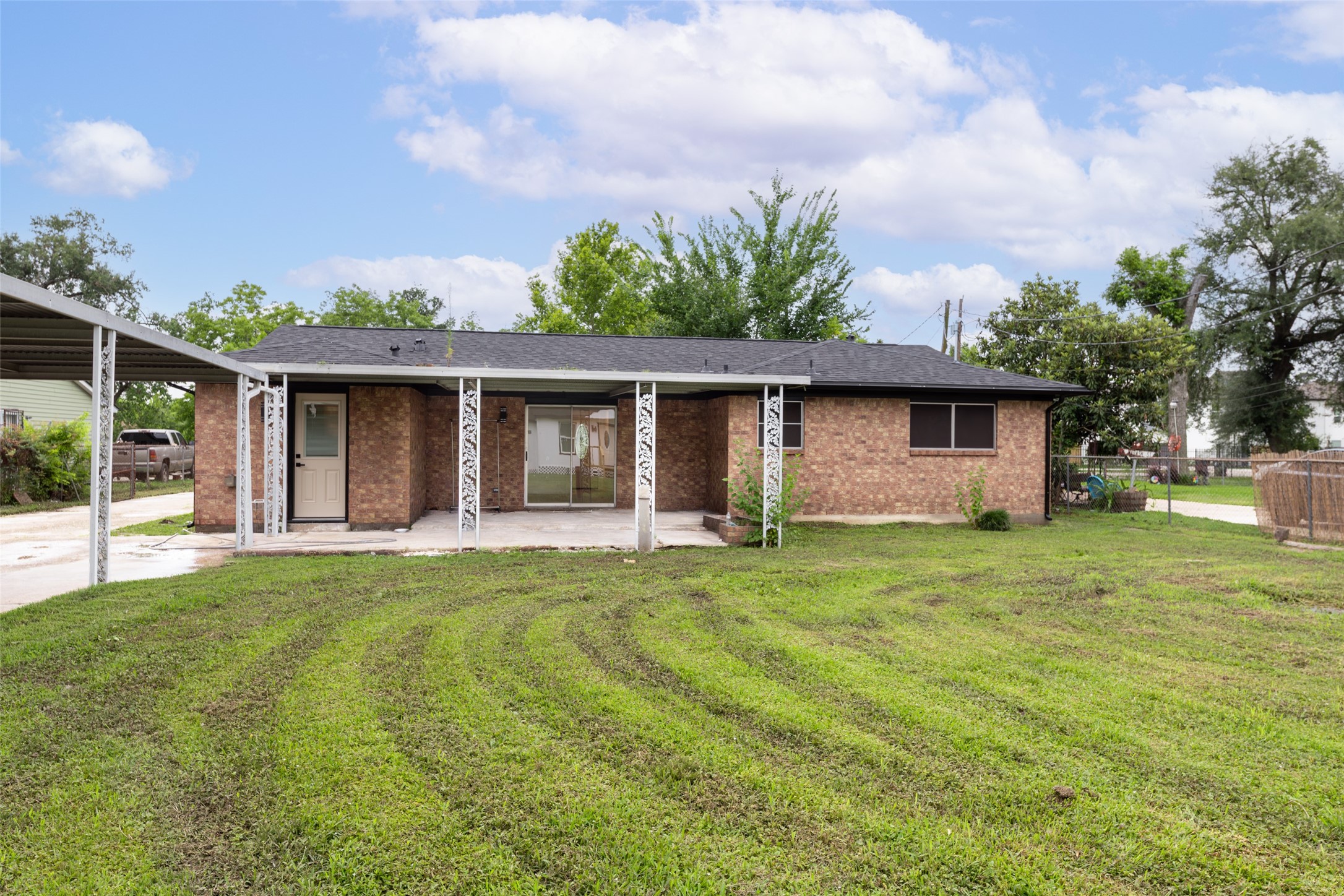 3225 Bostic Street Houston, TX 77093 - Photo 27 of 50 The covered back porch offers a wonderful space to relax and host family and friends."