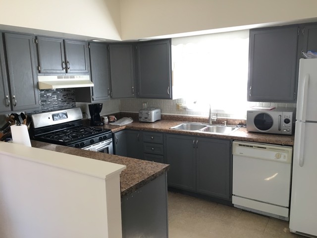 733 North 12th Street DeKalb, IL 60115 - Photo 4 of 14 a kitchen with a sink stove and cabinets