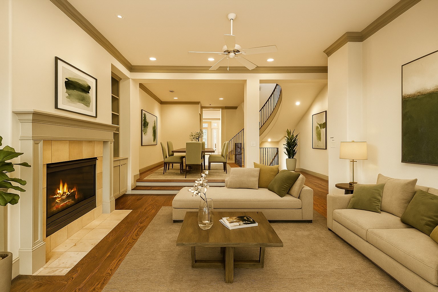 1655 Castle Court Houston, TX 77006 - Photo 15 of 32 Zoned to Poe Elementary, just steps from Ervan Chew Park, the dog park, and Neartown Little League as well as the Dunlavy HEB, Virtually staged for inspiration.