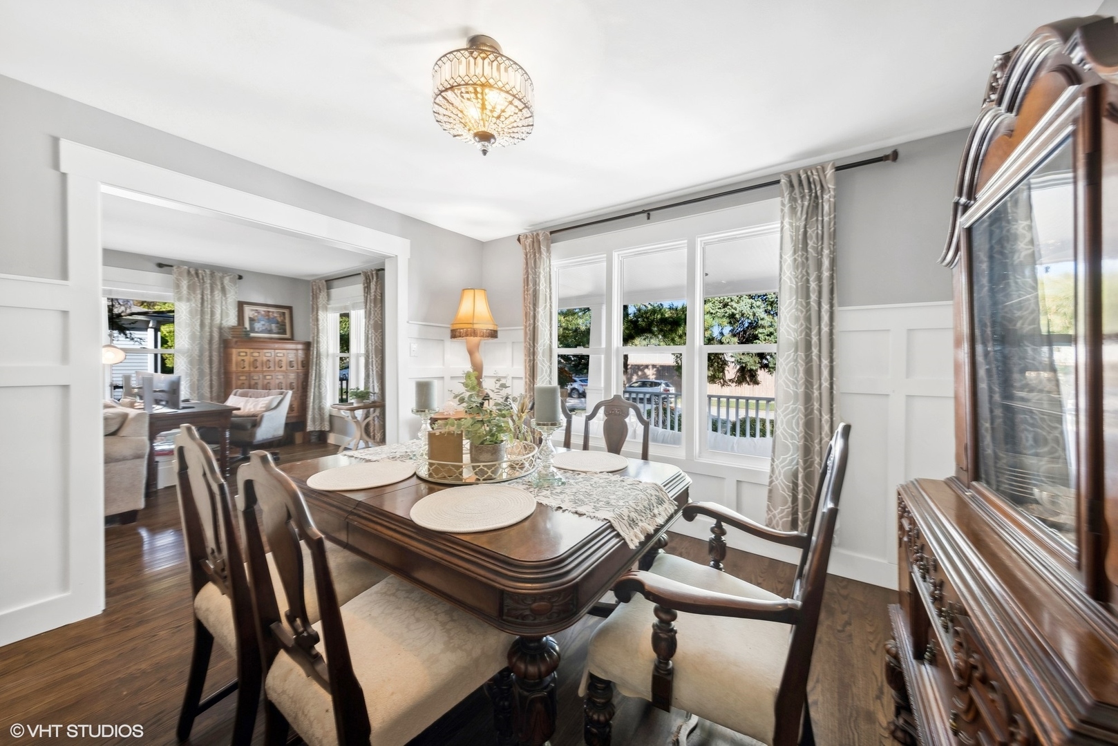 410 Mills Street Hinsdale, IL 60521 - Photo 9 of 22 a view of a dining room with furniture window and wooden floor