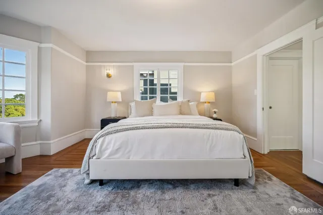 a front view of a residential apartment building