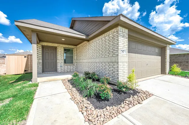 a front view of a house