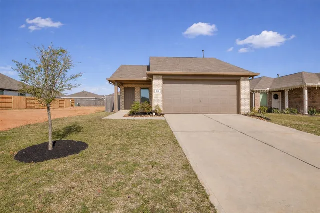 a view of small space with wooden floor