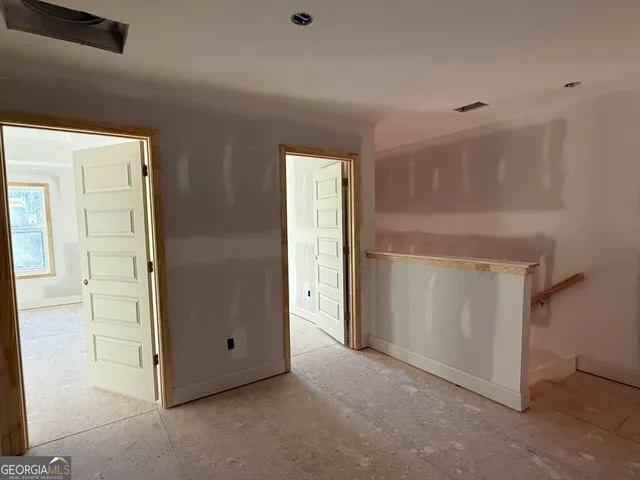 a view of an empty room