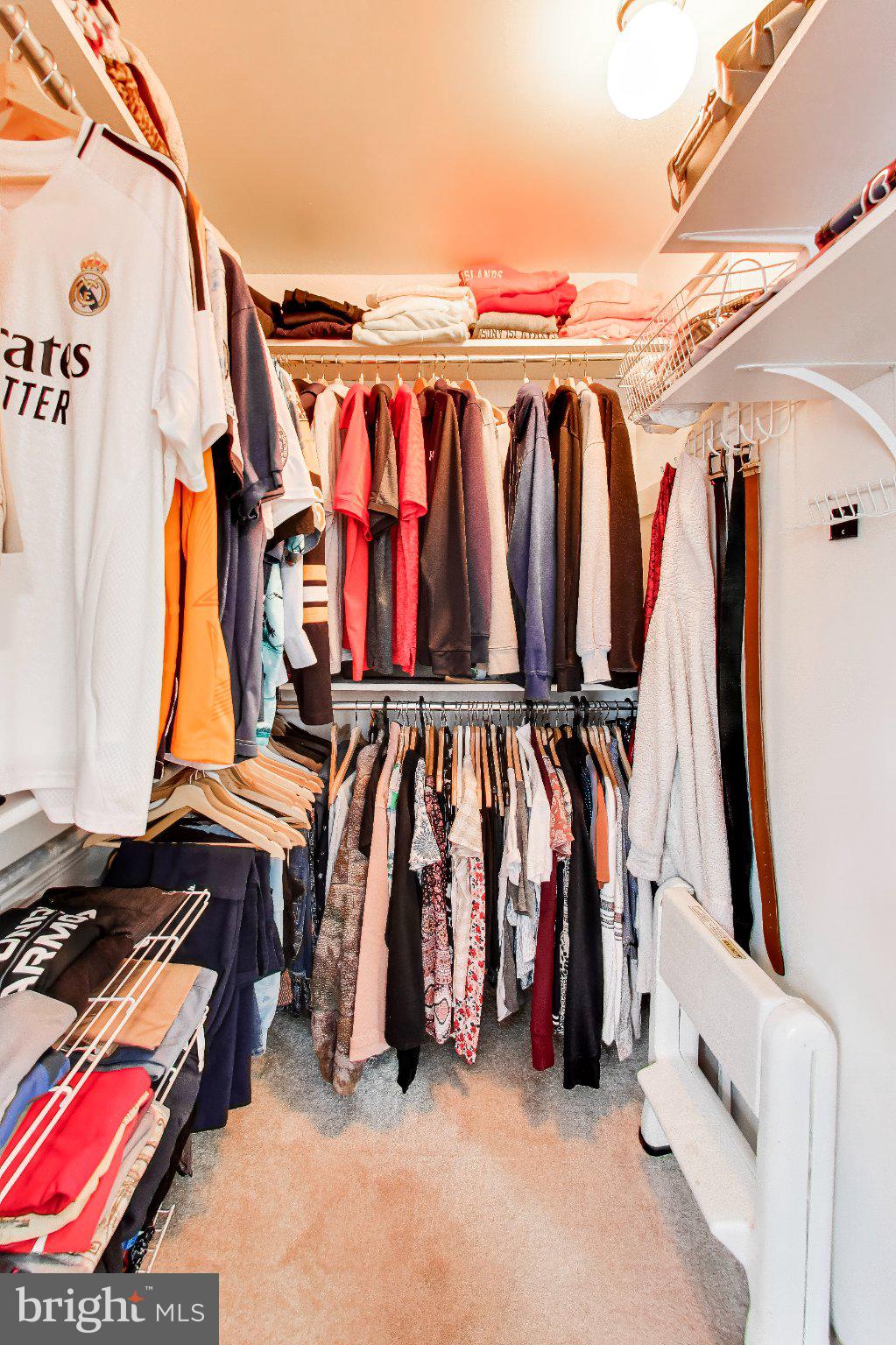 14216 Alderton Road Silver Spring, MD 20906 - Photo 32 of 63 a view of walk in closet with clothes and shoes