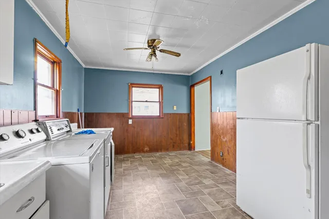 a room with storage and utility