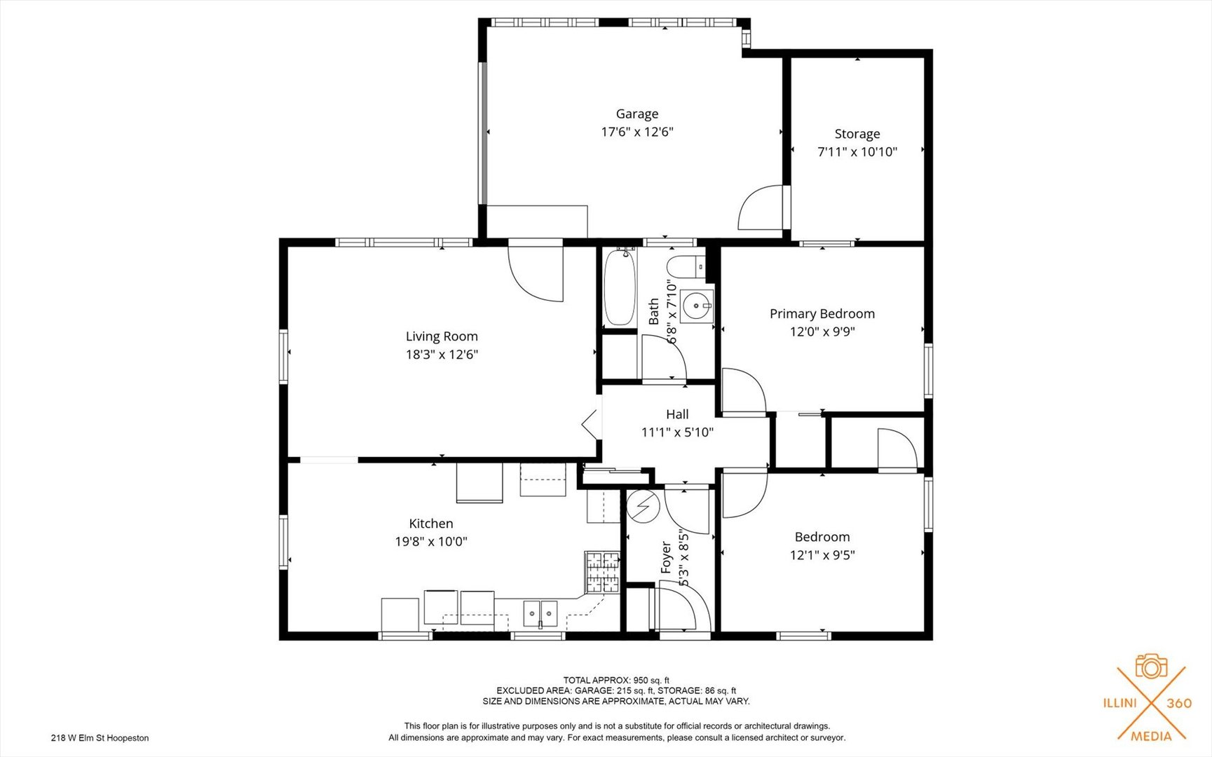 218 West Elm Street Hoopeston, IL 60942 - Photo 25 of 25 a picture of a bench in front of a house