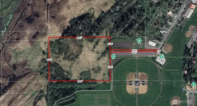 a aerial view of a house