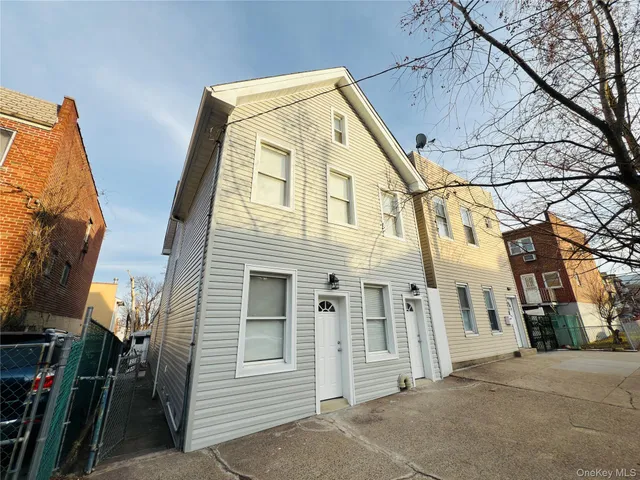 a front view of a house