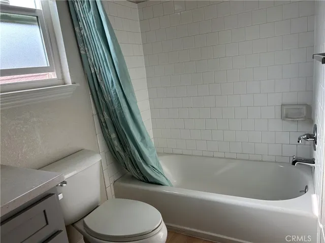 a bathroom with a toilet and a bathtub
