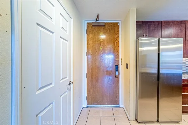 a view of elevator with hallway