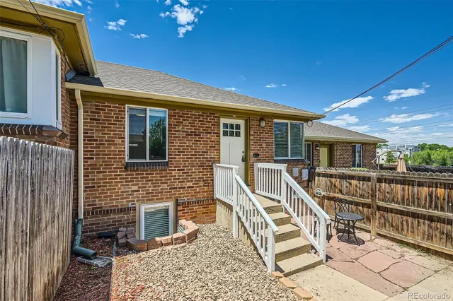 a view of a brick wall