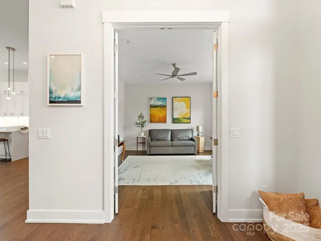 a view of a living room