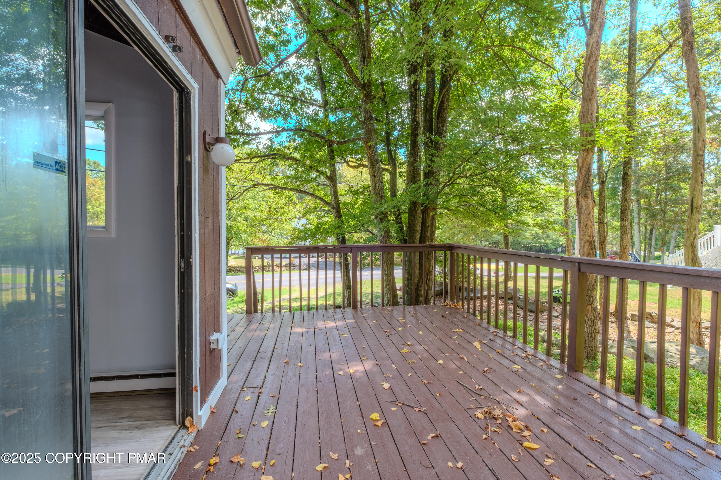 4774 Pine Ridge Drive West Bushkill, PA 18324 - Photo 32 of 36 a view of balcony with wooden floor