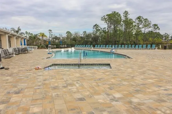 a view of a lake with a houses