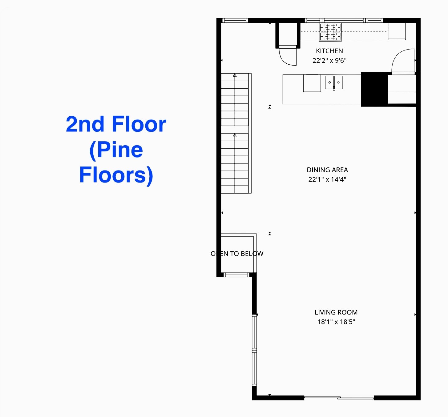 910 Ruthven Street Houston, TX 77019 - Photo 26 of 35 Great modern open concept includes living, dining, kitchen, plus balcony.