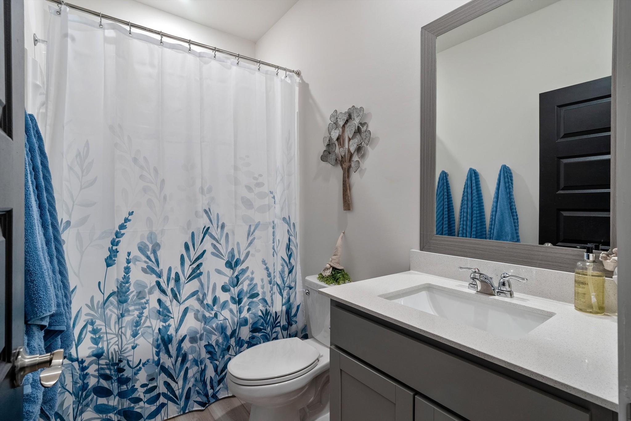 562 Torrey Pines Lane Lebanon, TN 37087 - Photo 15 of 38 a bathroom with a granite countertop sink and a mirror