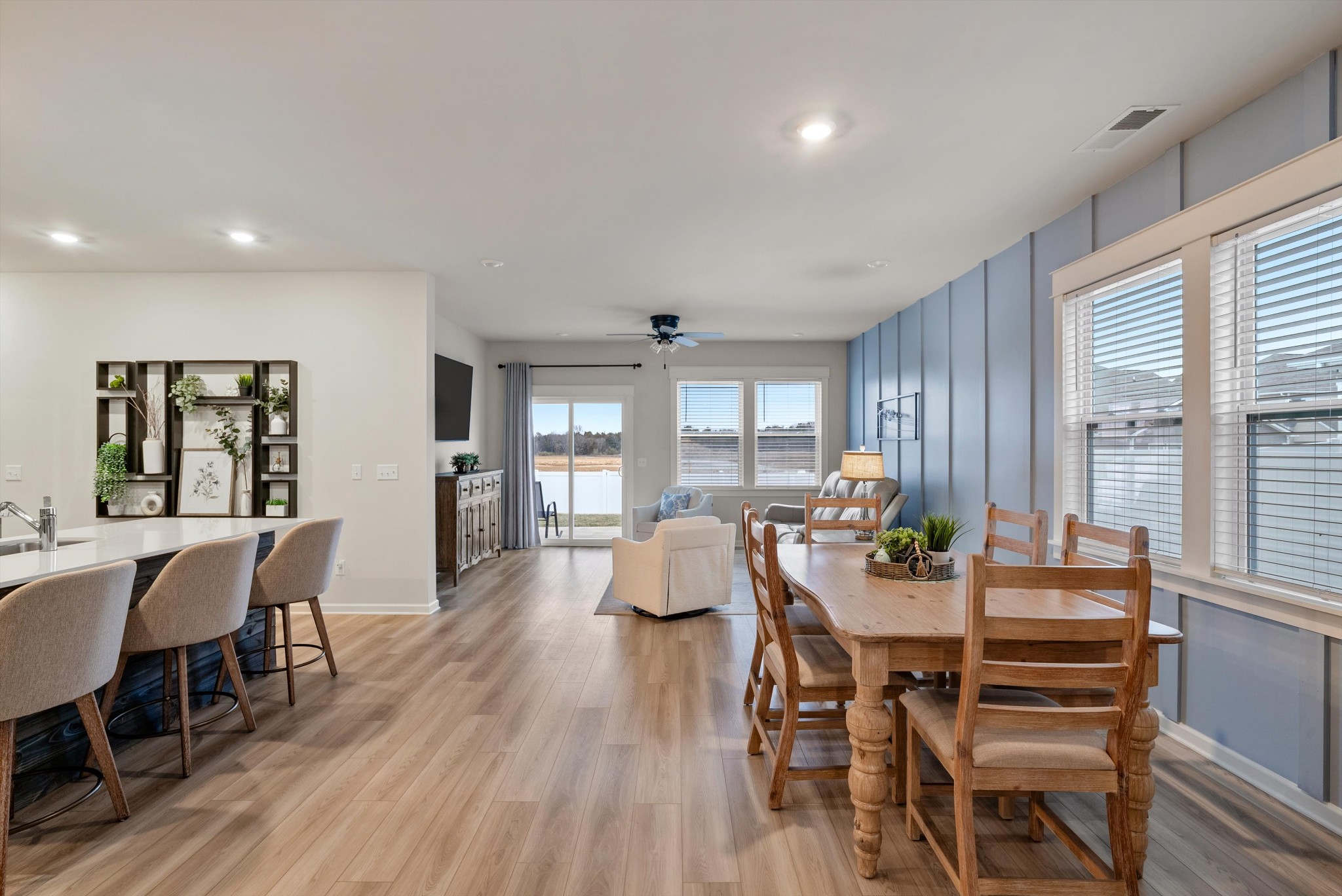 562 Torrey Pines Lane Lebanon, TN 37087 - Photo 6 of 38 a view of a dining room with furniture window and wooden floor