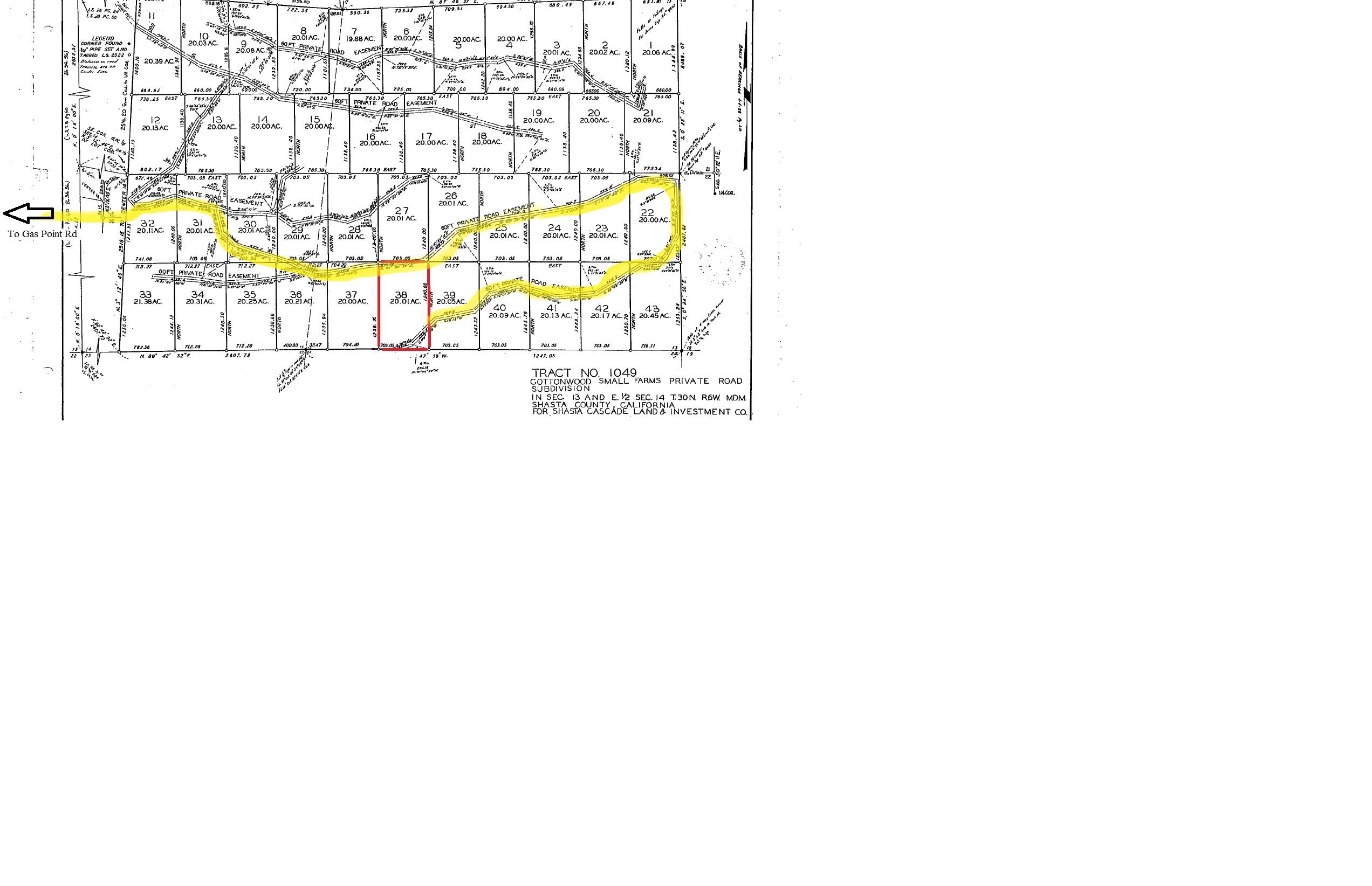 20-acres Coal Pit Road Anderson, CA 96007 - Photo 15 of 16 Survey map with notes